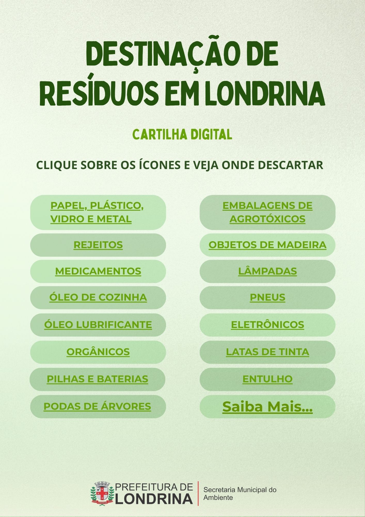 Cartilha Digital destinação de resíduos